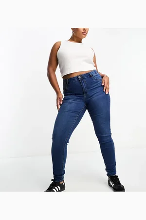 Noisy May Noisy May - Curve - Højtaljede skinny-jeans i vask