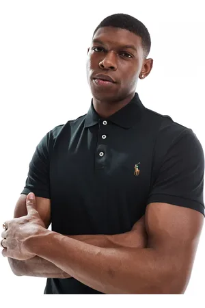 Ralph Lauren Og skræddersyet polotrøje i pima-bomuld med logoikon