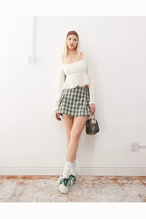 Reclaimed Mini-skort med -Multifarvet
