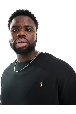 Ralph Lauren Big & Tall - og klassisk T-shirt i pima-bomuld i oversized fit og logoikon