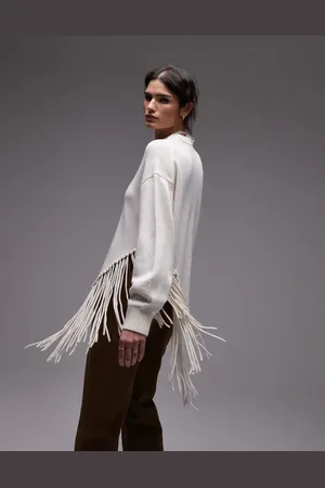 & OTHER STORIES Rå sweater med asymmetrisk frynsekant