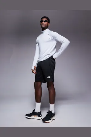The North Face Reaxion - Sorte shorts med logo i fleece