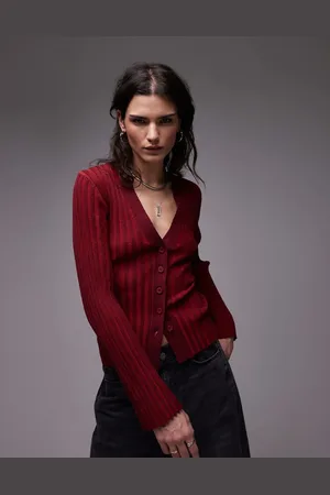 Topshop Rød/bordeaux cardigan