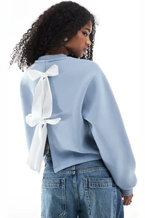 Miss Selfridge Sweatshirt med kontrasterende sløjfer på ryggen