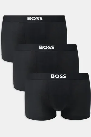 HUGO BOSS BOSS Bodywear - Pakke med 3 par sorte boksershorts med ikonlogo