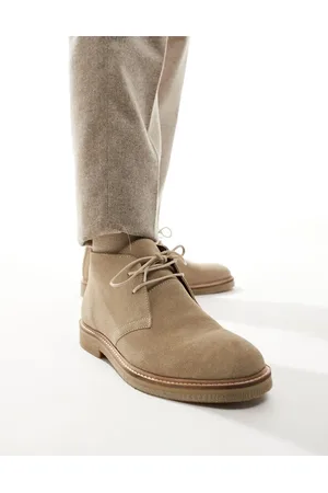 Schuh Dace - Beige snøresko i ruskind-Neutral