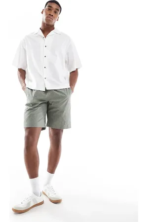Paul Smith Grønne shorts med løbesnor og print