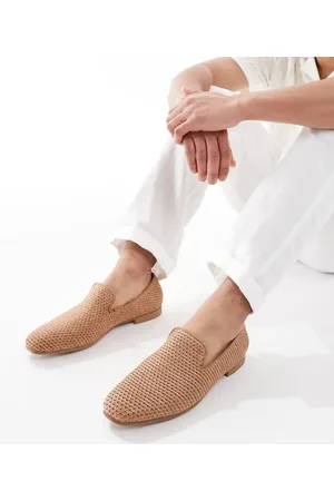 ASOS Vævede loafers i naturmateriale-Neutral