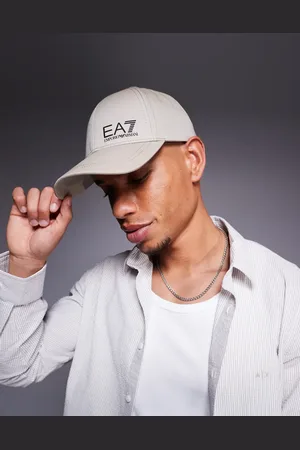 EA7 Armani - - Beige baseballcap med logo-Neutral