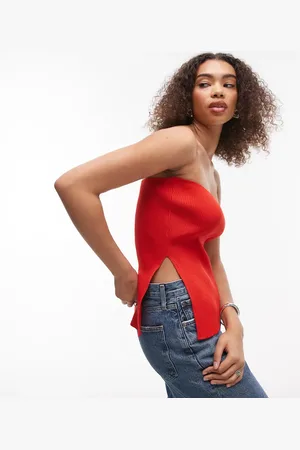 Topshop Strikket bandeau-top