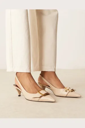 ASOS Stellar - Beige sko med kitten-hæl og spændedetalje-Neutral