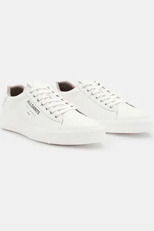 AllSaints Underground - Hvide sneakers i læder