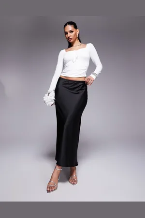 River Island Maxinederdel i satin