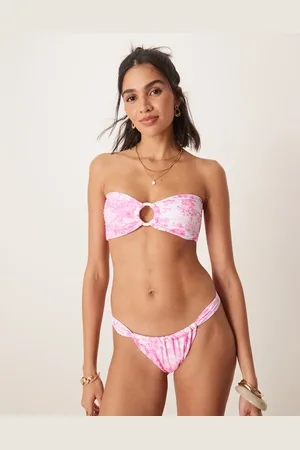 Kulani Kinis Island Blush - Lyserød bikinitop med bandeausnit