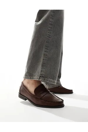 SEQWL Hero - Brune loafers med flettede detaljer