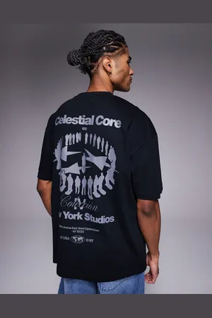 ASOS Oversized T-shirt med grafisk kosmisk print