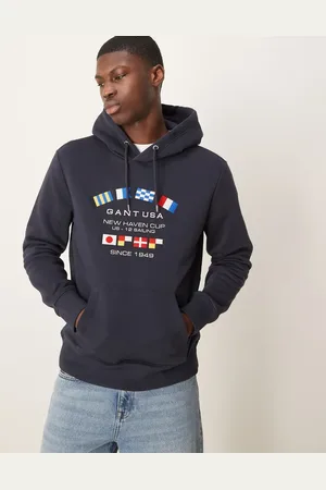 GANT USA - hættetrøje med flaglogo
