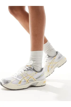 Asics Gel-1130 - Hvide og falmet gule sneakers