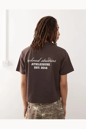 Reclaimed Oversized T-shirt med grafik i unisex-stil i firkantet pasform-Sort