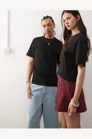 Vans Essential - oversized T-shirt med centreret broderet logo