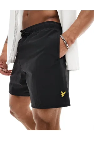 Lyle & Scott Sorte badeshorts med logoikon