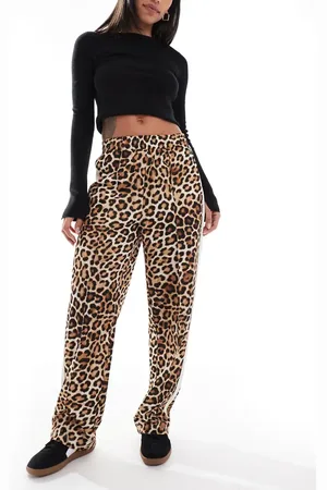 PUMA T7 - Bukser med lige ben og leopardprint
