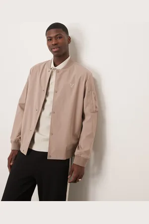 Lyle & Scott Gråbrun bomber-jakke i softshell-Neutral