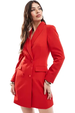 Miss Selfridge Tætsiddende blazerkjole med indsyning i taljen-Multifarvet