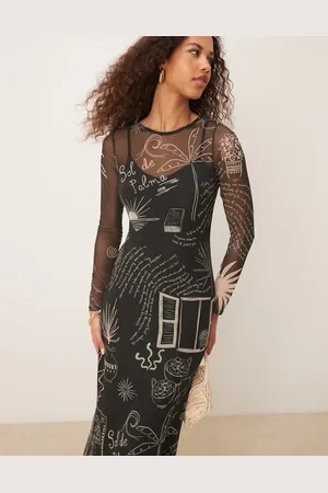 Never Fully Dressed Midaxi-kjole i mesh