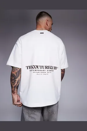 The Couture Club T-shirt med logoprint på ryggen i kraftigt stof