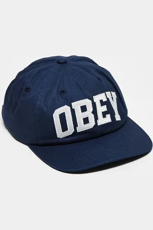 Obey Kasket med 6 paneler, strapback og logo