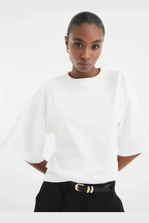 River Island T-shirt med kimonoærmer-Sort