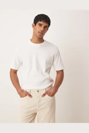 MANGO Ribstrikket oversized T-shirt
