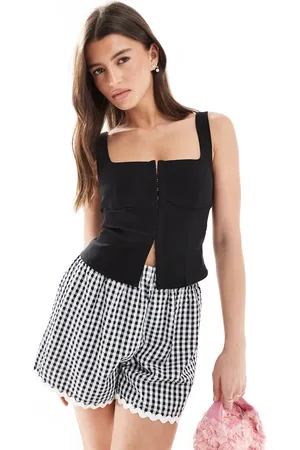Stradivarius Top med firkantet hals