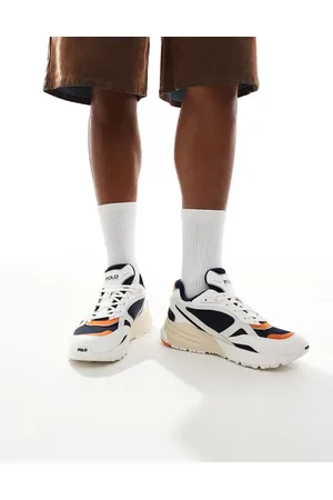 Ralph Lauren Trackster 275 - Sneakers i hvid og blå
