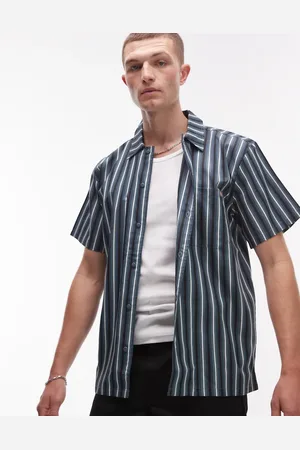 Dickies Kortærmet arbejdsskjorte med multifarvede striber
