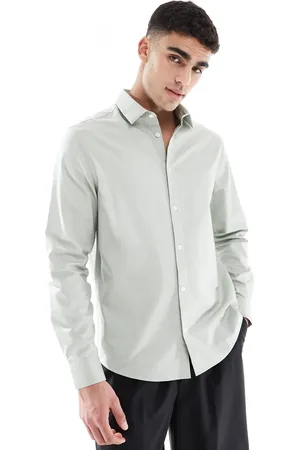 ASOS Elegant strygelet skjorte i twill i Regular Fit