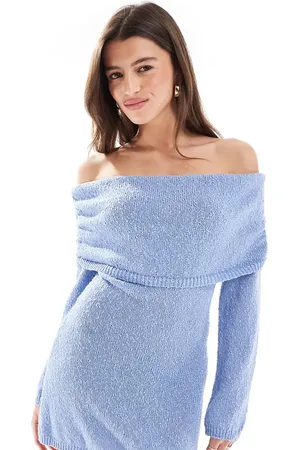 The Frolic Bardot-minikjole i tekstureret strik - Kun hos ASOS