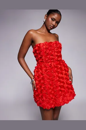 Jaded Rose Korset-minikjole med 3D-blomstermønster