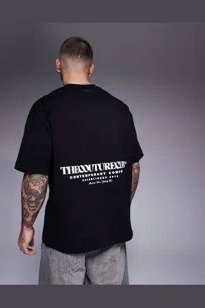 The Couture Club Oversized T-shirt i kraftigt stof med logoprint på ryggen