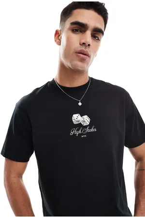 Cotton On Cotton On - T-shirt i løs pasform med terninggrafik