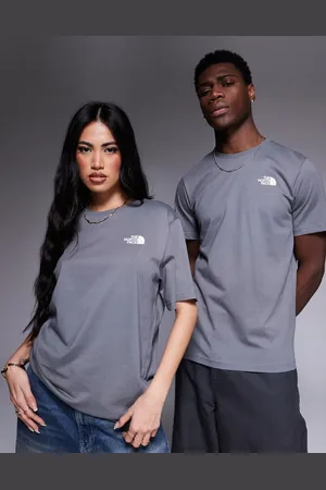The North Face NSE Box - Mørkegrå T-shirt med logoprint på ryggen