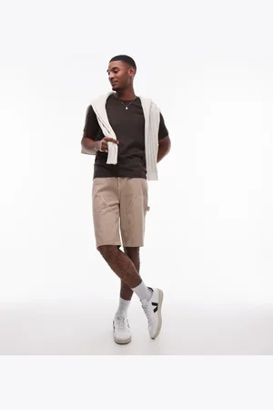 Topman Vasket beige tømrershorts-Neutral