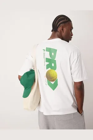 ASOS Hvid oversized t-shirt med sportsgrafik