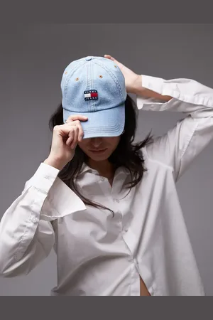 Tommy Hilfiger Blå kasket med heritage-flaglogo i denim