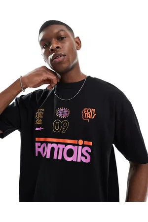 ASOS Sort og oversized T-shirt med sportsgrafik