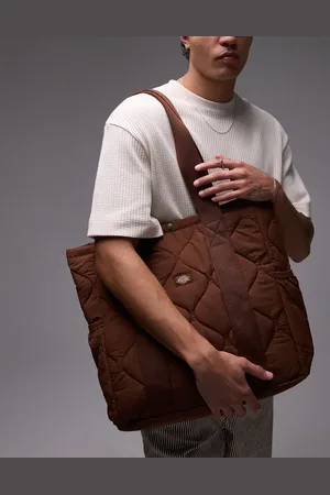 Dickies Thorsby - Cappucinobrun og quiltet totebag