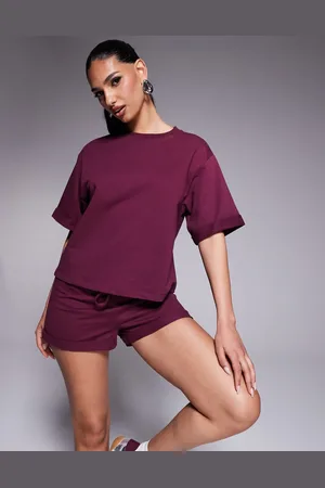 ASOS Sweatshirt med korte ærmer - Del af sæt-Rød