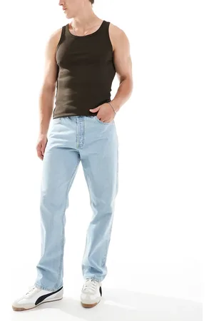 Dr Denim Dash - Lyseblå jeans med lige ben og slidt finish i regular fit