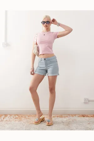 Noisy May Debby - Lyseblå denimshorts